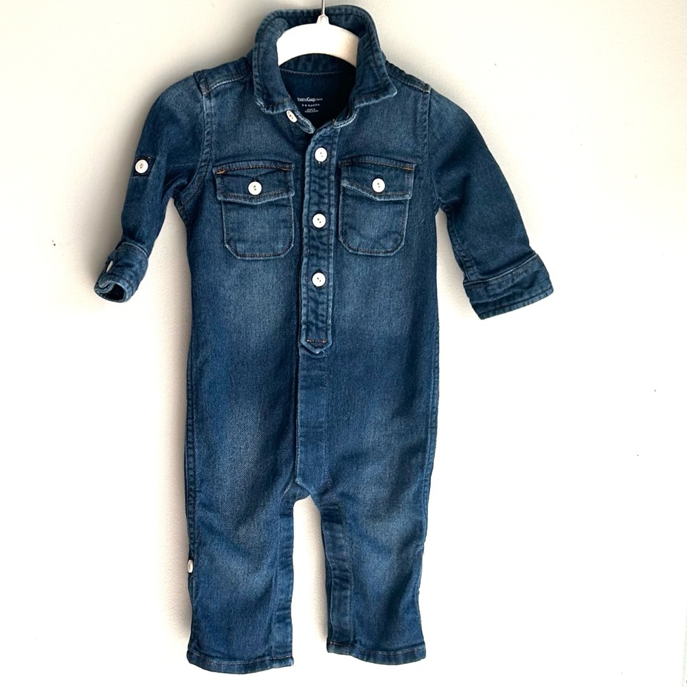 BABY GAP denim one piece 3-6 months